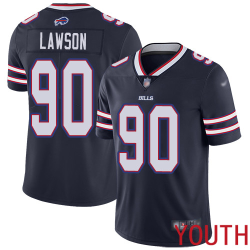 Youth Buffalo Bills #90 Shaq Lawson Limited Navy Blue Inverted Legend NFL Jersey->youth nfl jersey->Youth Jersey